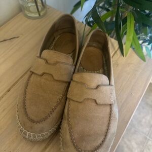 Hermes Tan Espadrille Loafers